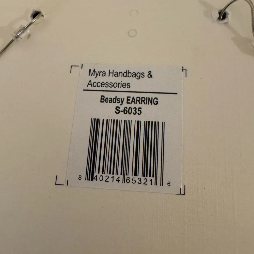 MYRA BAG Beadsy Earrings NWT - Picture 4 of 5